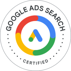 Badge Google Ads Search certifié